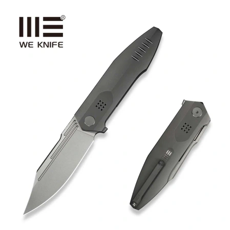 WeKnife Flight Line LE No ???/200 Knife Dark Gray Titanium, Stonewashed M390 (WE23089-1)