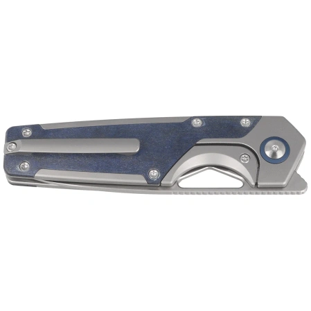 Nóż składany Kizer Serpentine Silver Titanium / Blue Richlite, Satin M390 by Jonathan Styles (Ki3759FDA3)