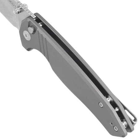 Sencut Selkyris Knife Gray Aluminum, Satin D2 (S25068-2)