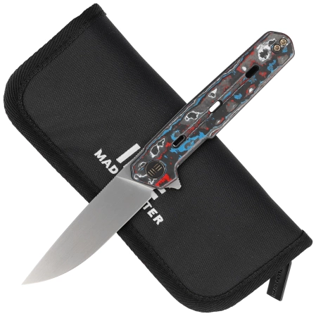 WE Knife Navo Nebula Fat Carbon Fiber, Hand Rubbed Satin CPM 20CV by Ostap Hel (WE22026-4)