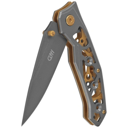 Herbertz Knife Gray Stainless Steel, Titanium Coated 420 (10000368)