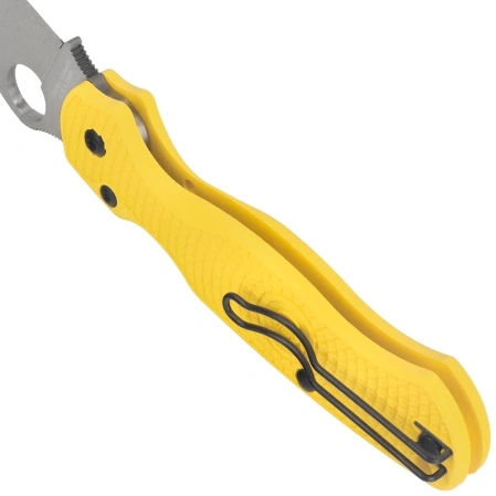 Nóż składany Spyderco Para Military 2 Lightweight Salt Yellow FRN, Satin MagnaCut by Sal and Eric Glesser (C81PYL2)