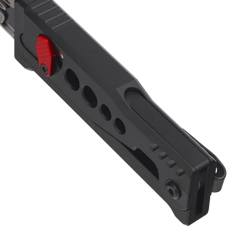 Reate EXO-U V1 Utility Knife Black Speedhole Aluminum, Stainles Steel