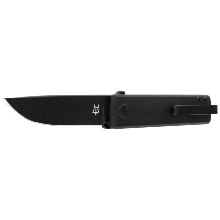 Fox Chnops Knife Black Aluminum, Black Top Shield Becut by Riccardo Gobbato (FX-543 ALB)