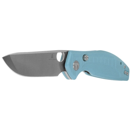 Bestechman Angry Owl Knife Grey G10, Satin/Stonewashed D2 by Keanu Alfaro (BMK12C-1)