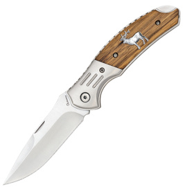 Albainox Deer Knife Zebra Wood, Satin 3Cr13Mov (25159)