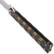 Third Decor Habitat Balisong Black/Bronze Stainless Steel, Satin 420 Butterfly Knife (16100Y)