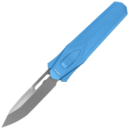 Nóż grawitacyjny Remette RT-Swordfish T Blue Aluminum/Fat Carbon, Stonewashed 14C28N (ZL103C4)