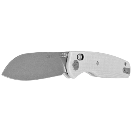 Nóż składany Kubey Breeze White G10, Stonewashed 14C26N by Caleb Waltman (KU288E)