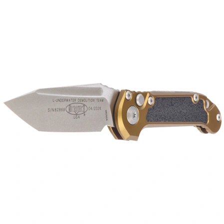 Microtech LUDT Gen III T/E Automatic Knife Tan Aluminium, Apocalyptic M390MK by Tony Marfione (1136-10APTA)