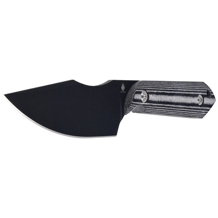 Kizer Harpoon Knife Black-White Micarta, Black D2 by Maverick Customs (1040A1)