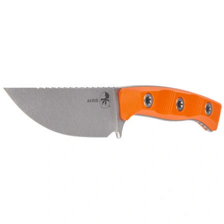 Nóż Microtech Akris S/E Ember G10, Stonewashed M390MK by Tony Marfione (95-10EM-4)