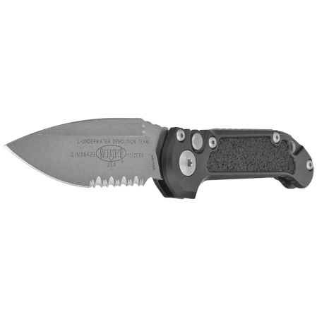 Microtech LUDT Gen III S/E Automatic Knife Black Aluminum, Apocalyptic P/S M390MK by Tony Marfione (1135-11AP)
