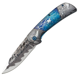Martinez Albainox Knife Blue Steel 3D, Damask Design 3Cr13Mov (25127)