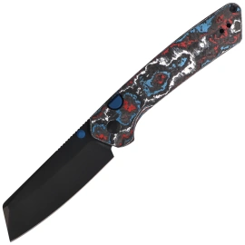 Nóż składany Kizer Madrac Nebula Fat Carbon, Matte DLC Ultra S45VN by Matteo Pignatelli (Ki3693A1)