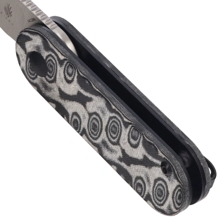 Kizer Mini Bay Knife Vortex Micarta, Satin 14C28N by Azo (V2583A6)