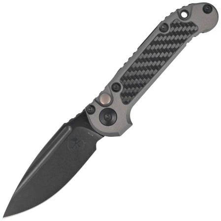 Nóż automatyczny Microtech LUDT Gen III S/E Signature Natural Clear Aluminium/Carbon Fiber, Black DLC M390MK by Tony Marfione (1135-1DLCTNCCFIS)