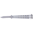 Martinez Albainox Big Balisong Chrome Butterfly Knife, Mirror Finish (02052-C)