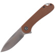 CIVIVI Knife Elementum Flipper Brown Micarta, Satin Finish (C907M)