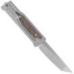 Reate EXO-M Gravity T/E Knife Bead Blasted Titanium/Damascus Orange-Black G10, Satin Elmax