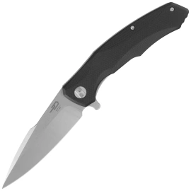 Bestech Warwolf Black G10, Stonewashed/Satin D2 knife (BG04A)