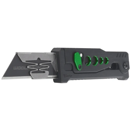 Nóż grawitacyjny Reate EXO-U Black with green hole Aluminium, Stainless Steel (EXO-U BK.GR)