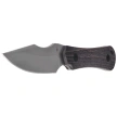 Kizer Bone Knife Black Stabilized Wood, Stonewashed AEB-L by Maverick Customs (1122A4)