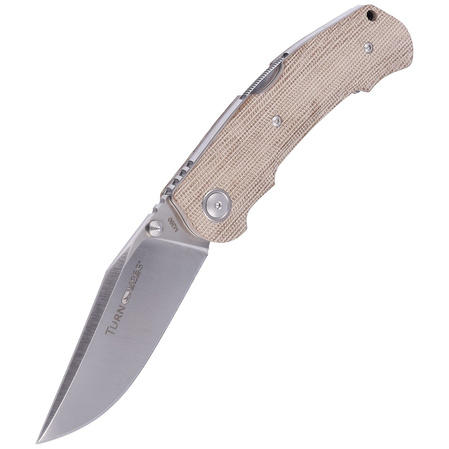 Viper Turn Essential Natural Canvas Micarta, Satin M390 by Fabrizio Silvestrelli Knife (V5988CN)