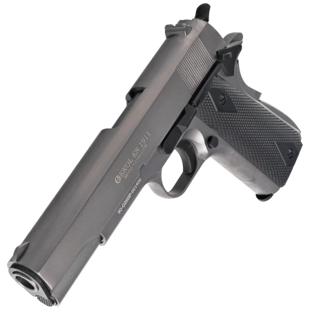 Zestaw pistolet wiatrówka Voltran Ekol ES 1911 Fume 4.5 mm - Blow Back, 1500 BBs, 10 kapsuł, tarcze