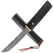 Nóż Tramuntana Knives Tanto H1201N Ebony, VG10 Damascus (TK-H1201N)