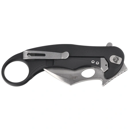 LionSteel L.E.One Mid Karambit Knife Black Aluminium, Stonewashed M390 by Emerson Design (LE2 A BS)