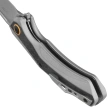 Kizer Draca Knife Gray Aluminum / Black-Green Carbon Fiber, Stonewashed S45VN by Mikey Carlson (Ki4751A1)