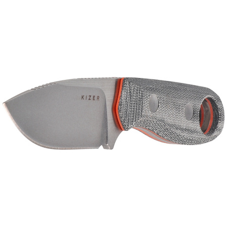 Nóż Kizer Beaver Black Micarta / Orange G10, Stonewashed / Blasted Nitro-V (1078A2)