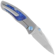 Nóż składany KB Kubey Vertigo Gray Titanium / Timascus, Stonewashed CPM S35VN by Peter Carey (KB258D)