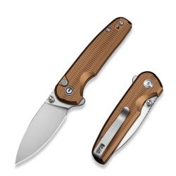 Nóż Civivi Knife Mini Shakan Coyote Brown Aluminum, Satin Nitro-V (C20052F-3)