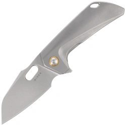 Kizer Takahe Knife Gray Titanium, Stonewashed S35VN by Ben Taubert (Ki3701A1)