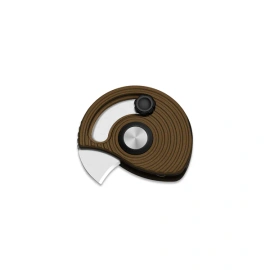 Nóż składany Kizer Snail-Trail Brass Aluminium, Satin AEB-L by Caleb Waldman (V2757A1)