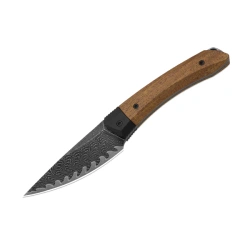 Nóż Kizer Momo Fix 3 Black G10/Mkuruti Wood, Acid-Washed/Stonewashed Takefu VG-10 Damascus by Vladimir Legachev (1124A1)