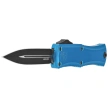 Microtech Hera II Mini D/E OTF Knife Blue Aluminum, Black M390MK by Tony and Sean Marfione (1702M-1BL)