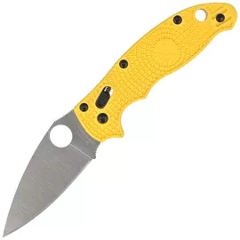 Spyderco Manix 2 Salt Knife Yellow FRN, Satin MagnaCut by Eric Glesser (C101PYL2)