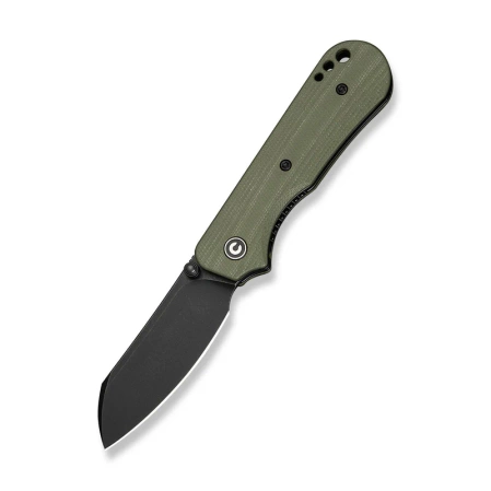 Civivi Crabby Knife OD Green G10, Black Stonewashed 14C28N by Ken Onion Jr. (C24055-1)