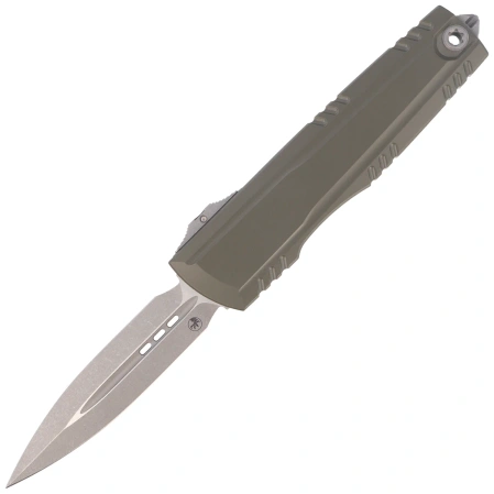 Nóż automatyczny OTF Microtech Luminary ZBP D/E Signature Moss Green Aluminium, Apocalyptic M390MK by Tony Marfione (1270-10APMGS)