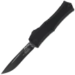 Microtech Hera II Mini S/E Recurve OTF Knife Black Aluminium, Black M390MK by Tony and Sean Marfione (1705M-1T)