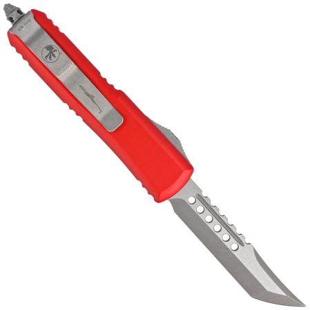 Microtech UTX-85 Hellhound T/E Signature Red Aluminium, Apocalyptic M390 OTF knife (719-10APRDS)