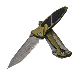 Microtech Socom Elite T/E-M Knife OD Green Aluminum, Apocalyptic P/S M390 by Tony Marfione (161-11 APOD)