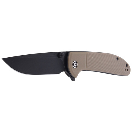 CIVIVI Badlands Vagabond Tan FRN, Black Stonewashed (C2019A)