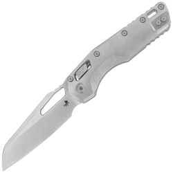 Microtech Amphibian Ram-Lok S/E Marfione Select Knife Stonewashed Slab Side Titanium, Bronze HW, Stonewashed M390MK by Tony Marfione (137RL-10MS1)