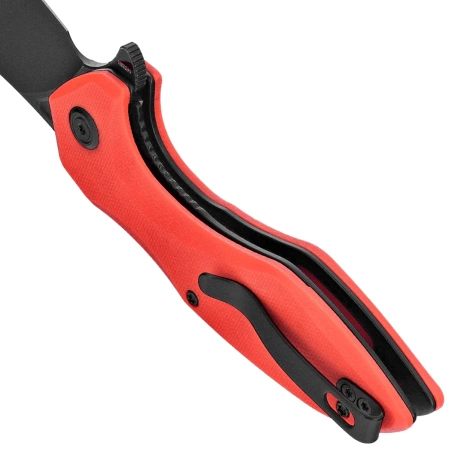 Nóż składany Kubey Nobel Red G10, Blackwashed 14C28N (KU236P)