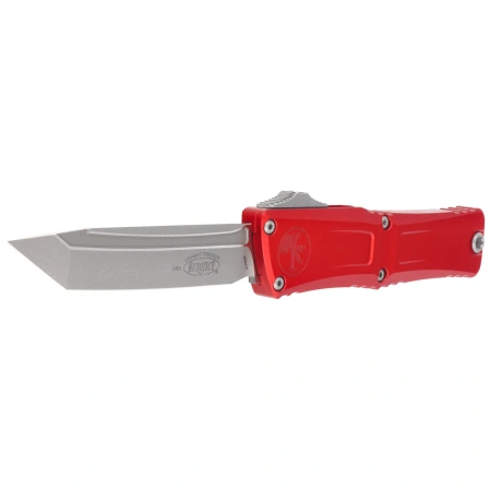 Microtech Combat Troodon Gen III T/E OTF Knife Red Aluminum, Apocalyptic M390MK by Tony Marfione (1144-10APRD)