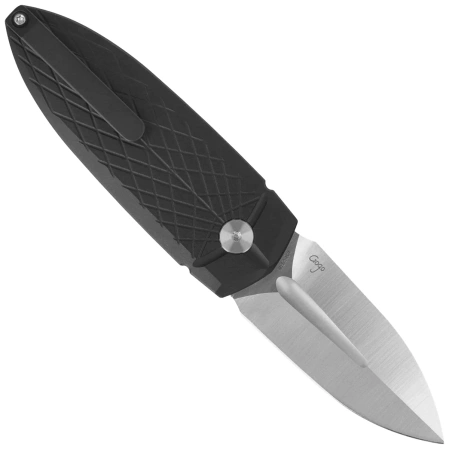 Nóż składany Bestech QUQU Black Aluminium, Satin 14C28N by Gogo (BG57B-1)